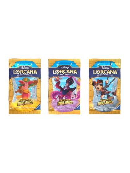 Disney Lorcana: Sobre sellado de 12 cartas Into the Inklands (Inglés)