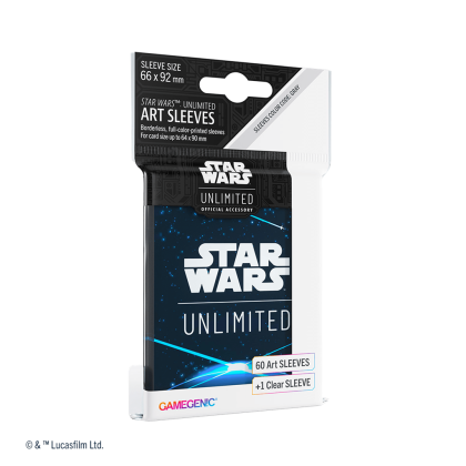 Star Wars Unlimited: Paquete de 60 fundas oficiales Space Blue
