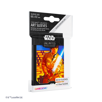 Star Wars Unlimited: Paquete de 60 fundas oficiales Luke Skywalker