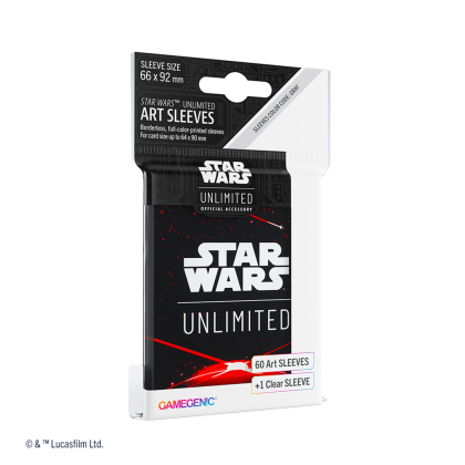Star Wars Unlimited: Paquete de 60 fundas oficiales Space Red