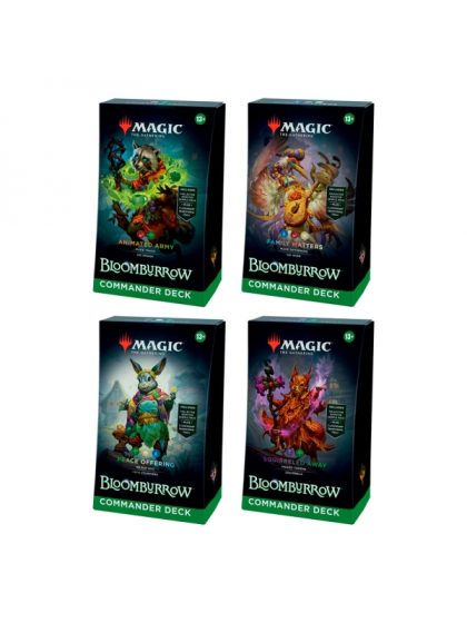 MTG: Bloomburrow - Pack de 4 mazos Commander (Inglés / Español)