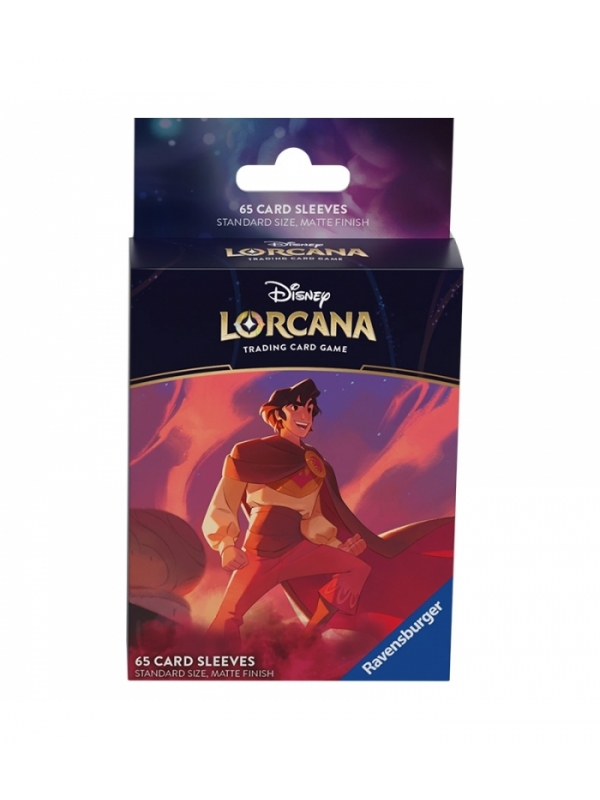 FUNDASALADDIN1 Disney Lorcana: Pack 65 fundas oficiales Shimmering Skies - Aladdin - Imagen 1