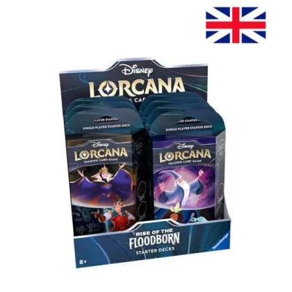 Disney Lorcana: Baraja de juego Rise of the Floodborn (2 Versiones - Inglés)