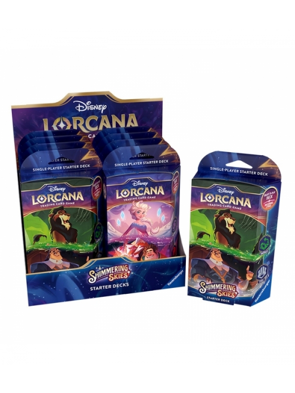 MAZOS1 Disney Lorcana: Baraja de juego Shimmering Skies (2 Versiones a elegir - Inglés) - Imagen 1