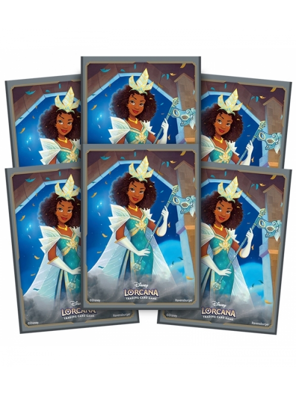 fundasTIANA1 Disney Lorcana: Pack 65 fundas oficiales Shimmering Skies - Tiana - Imagen 1