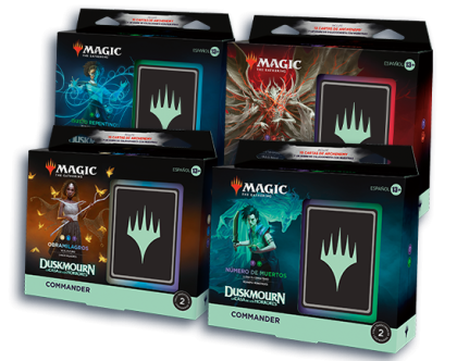 MTG: Duskmourn - Caja de 4 mazos Commander (Inglés / Español)