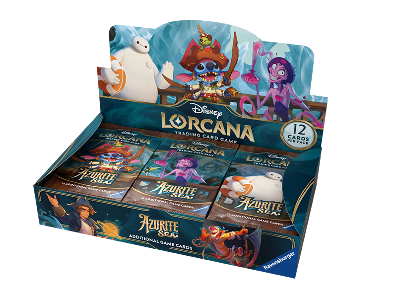 cakasobres Disney Lorcana: Caja de 24 Sobres Azurite Sea (Inglés) - Imagen 1