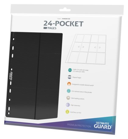Ultimate Guard: 24-Pocket Pages (Negras)