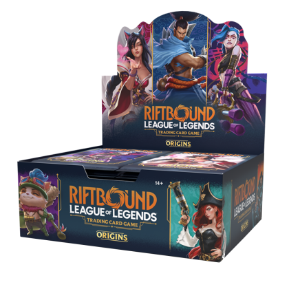 Riftbound League of Legends TCG: Origins - Caja de 24 sobres / Case sellado de 6 cajas (Inglés)