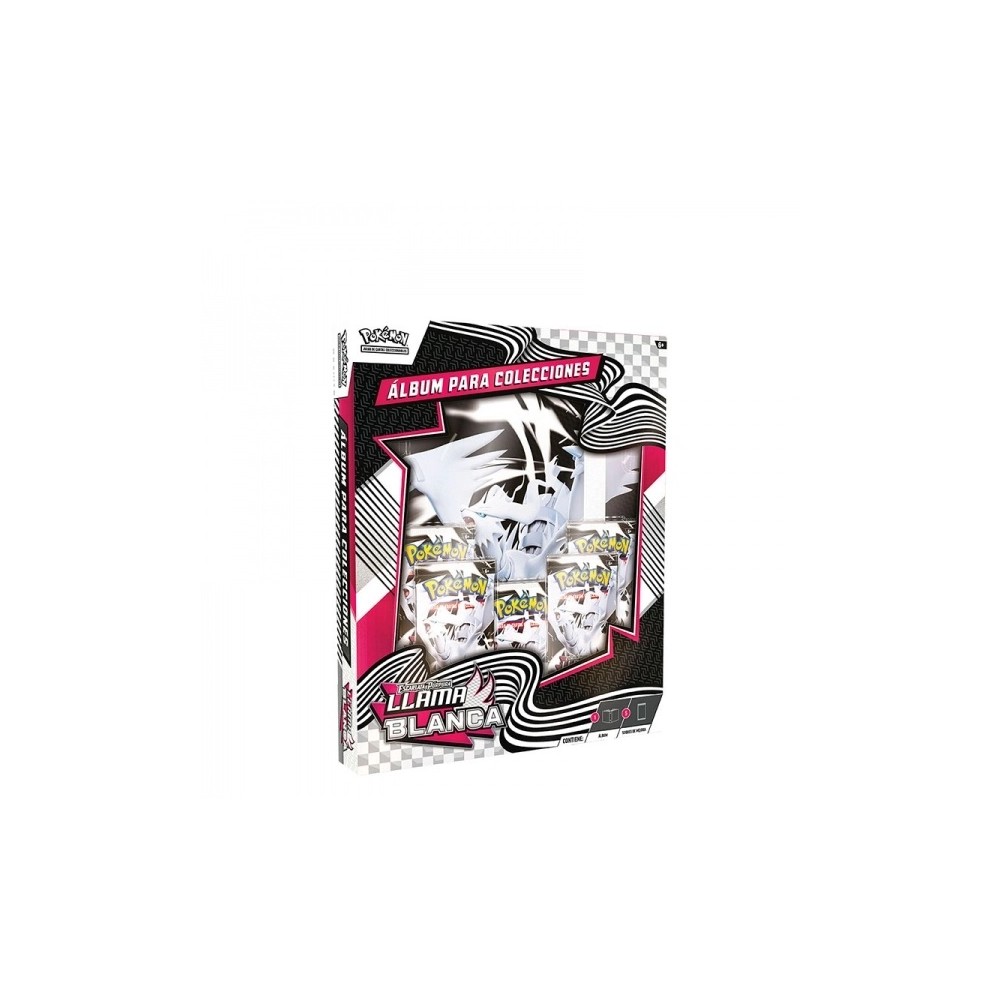 alnumblanco0 Pokémon: Colección álbum / Album collection con 5 sobres Llama Blanca (Español) - Image 1