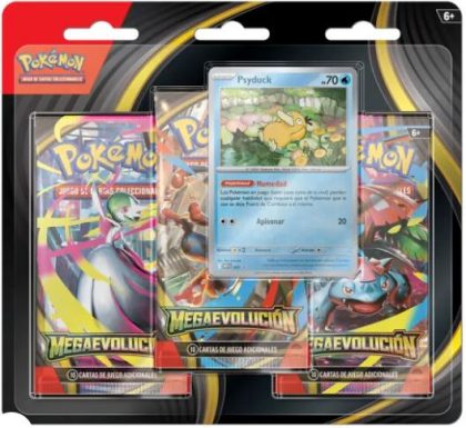 Pokemon: Pack de 3 sobres + Promo Megaevolución (Español)