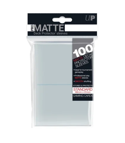 Ultra Pro: Paquete 100 fundas Matte transparentes